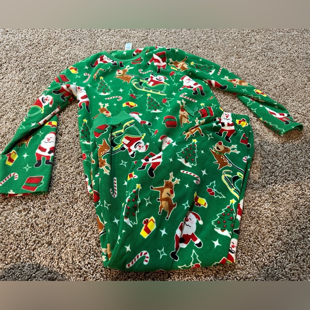 Kid’s Christmas Pajamas; size XL